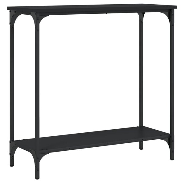 vidaXL Table console noir 75x30 5x75 cm bois d'ingénierie