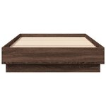 vidaXL Cadre de lit chêne marron 100x200 cm bois d'ingénierie