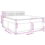 vidaXL Sommier à lattes de lit avec matelas Bleu 200x200 cm Tissu