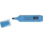 Surligneur tracé 2/5 mm pointe biseautée couleurs éclatantes bleu x 10 Q-CONNECT