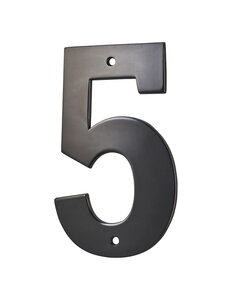 THIRARD - Chiffre 5 à visser alliage H.80mm noir - THIRARD