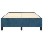 vidaXL Cadre de lit Bleu foncé 120x200 cm Velours