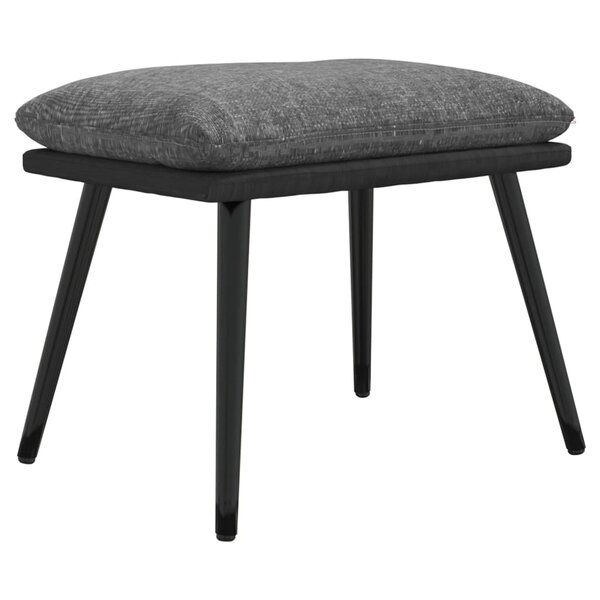 vidaXL Repose-pied Gris clair 45x29 5x35 cm Tissu et similicuir