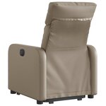 vidaXL Fauteuil inclinable électrique cappuccino similicuir
