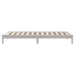 vidaXL Cadre de lit blanc 90x190 cm simple bois massif de pin