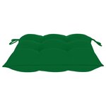 vidaXL Chaises de jardin et coussins vert lot de 6 Bois de teck massif
