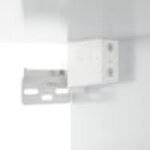 vidaXL Armoire à miroir avec LED Gris béton 76x15x55 cm