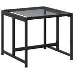 vidaXL Ensemble à manger de jardin 13 Pièces noir résine tressée