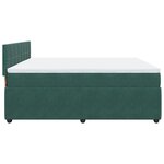 vidaXL Sommier à lattes de lit et matelas Vert foncé 180x200cm Velours