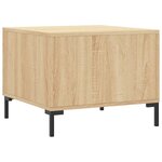 vidaXL Tables basses 2 Pièces chêne sonoma 50x50x40 cm bois d'ingénierie