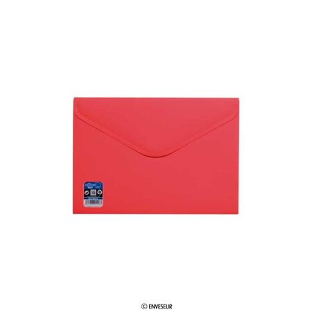 Lot de 20 enveloppes rouge avec fermeture velcro 180x250 mm vital colors v-lock