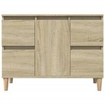 vidaXL Meuble d'évier chêne sonoma 80x33x60 cm bois d'ingénierie