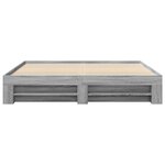vidaXL Cadre de lit sonoma gris 180x200 cm bois d'ingénierie