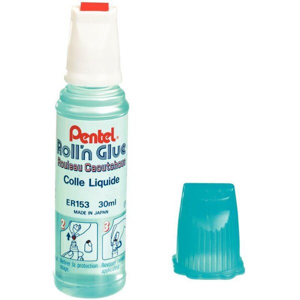 PENTEL Colle synthétique transparente flacon roulette 30ml