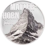 Pièce de monnaie en Argent 10 Dollars g 62.2 (2 oz) Millésime 2022 Mountains MATTERHORN