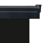 vidaXL Auvent latéral de balcon 145x250 cm noir