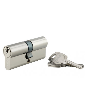 THIRARD - Cylindre de serrure double entrée STD UNIKEY (achetez-en plusieurs  ouvrez avec la même clé)  35x35mm  3 clés  nickelé