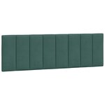 vidaXL Lit avec matelas vert foncé 160x200 cm velours