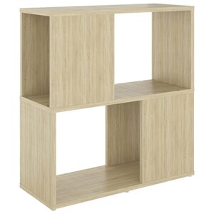 vidaXL Bibliothèque Chêne sonoma 60x24x63 cm Aggloméré