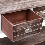 vidaXL Buffet Marron antique 108x30x76 cm Bois de Paulownia massif