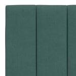 vidaXL Lit avec matelas vert foncé 140x200 cm velours