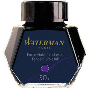 Waterman encre pour stylo plume couleur violet délicat flacon 50 ml
