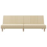 vidaXL Canapé-lit crème tissu