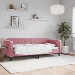 vidaXL Lit de repos rose 80x200 cm velours