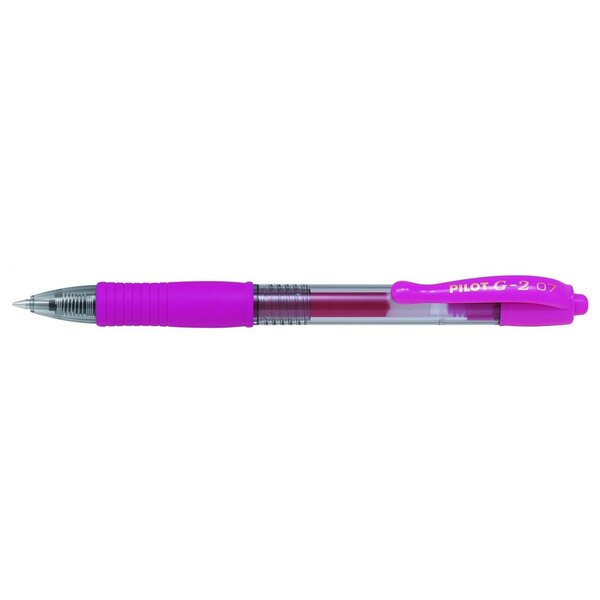 Stylo bille à encre Gel G2 07 Pointe Moyenne Rose x 12 PILOT
