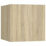 vidaXL Meubles TV muraux 2 Pièces Chêne sonoma 30 5x30x30 cm