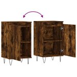 vidaXL Buffets 2 Pièces chêne fumé 40x35x70 cm bois d'ingénierie