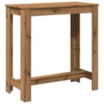 vidaXL Table de bar chêne artisanal 102x50x103 5 cm bois d'ingénierie