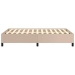 vidaXL Cadre de lit Cappuccino 120x200 cm Similicuir