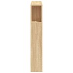 vidaXL Tête de lit à LED chêne sonoma 100x18 5x103 5cm bois ingénierie