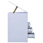 vidaXL Bureau pour enfants Inclinable Blanc