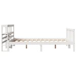 vidaXL Cadre de lit sans matelas blanc 140x200 cm bois de pin massif