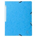 Chemise À Élastique Sans Rabat Carte Lustrée 400gm2 - A4 - Couleurs Assorties - X 50 - Exacompta
