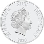 Pièce de monnaie 2 Dollars Niue 2020 1 once argent BE – Flash
