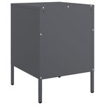 vidaXL Tables de chevet 2 Pièces anthracite 36x39x50 5 cm