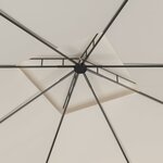 vidaXL Belvédère 3x3x2 7 m Crème 160 g/m²