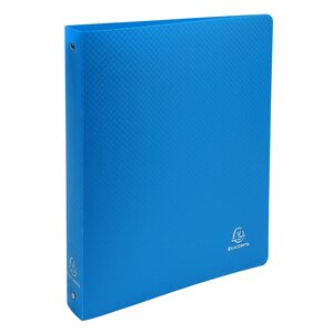 Classeur 4 anneaux 30 mm polypropylène Opaque - A4 maxi Bleu x 20 EXACOMPTA
