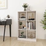 vidaXL Bibliothèque Blanc 70x33x110 cm Bois de pin massif