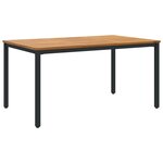 vidaXL Ensemble de salle à manger de jardin 5 pièces en bois d'acacia et métal