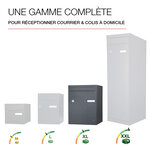 Boite à colis atout 1 porte gris anthracite