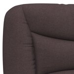 vidaXL Coussin de tête de lit marron foncé 90 cm tissu