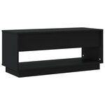 vidaXL Meuble TV Noir 102x41x44 cm Aggloméré