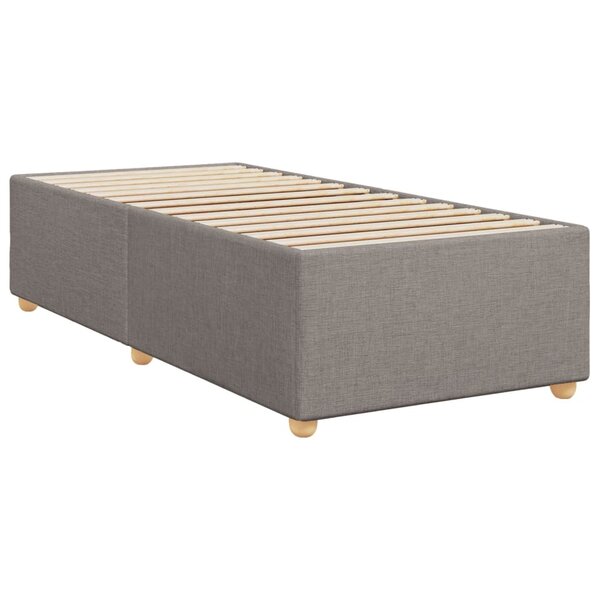 vidaXL Cadre de lit Taupe 90x190 cm Tissu