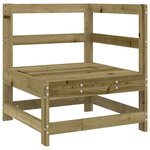 vidaXL Salon de jardin 4 Pièces bois de pin imprégné
