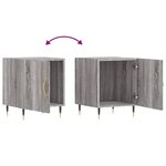 vidaXL Tables de chevet 2 Pièces sonoma gris 40x40x50cm bois d'ingénierie