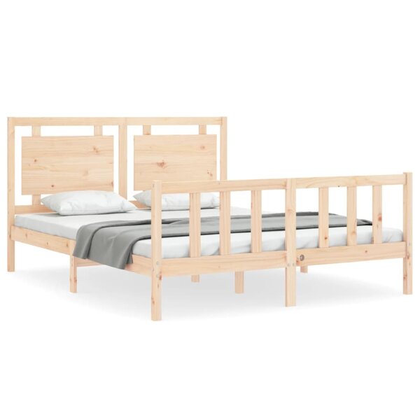 vidaXL Cadre de lit sans matelas 160x200 cm bois massif de pin
